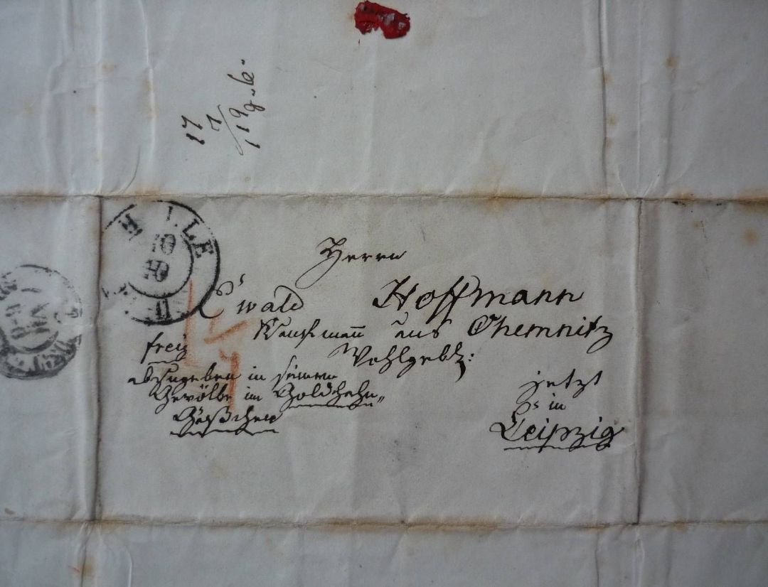 Briefumschlag Ewald von 1840 Briefumschlag Ewald von 1840
