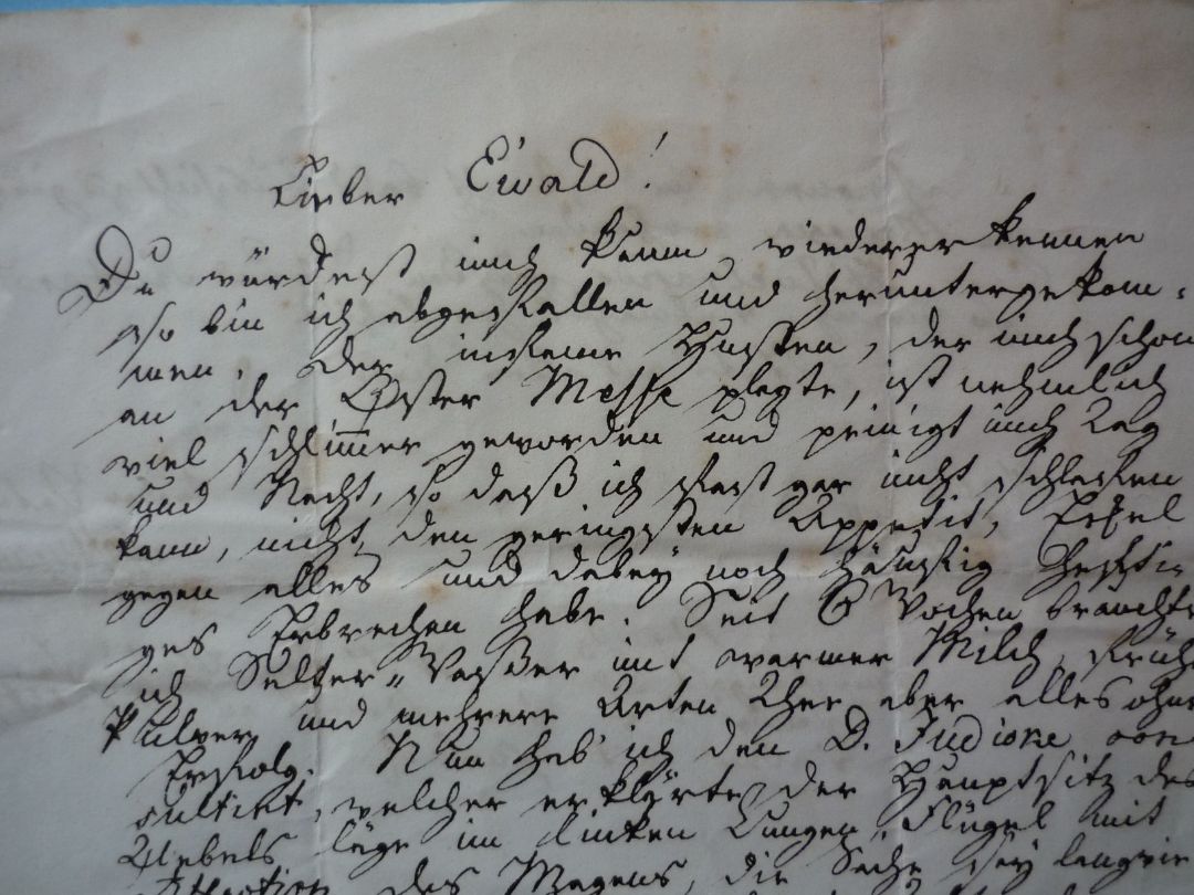 Brief Ewald 1840 Brief Ewald 1840