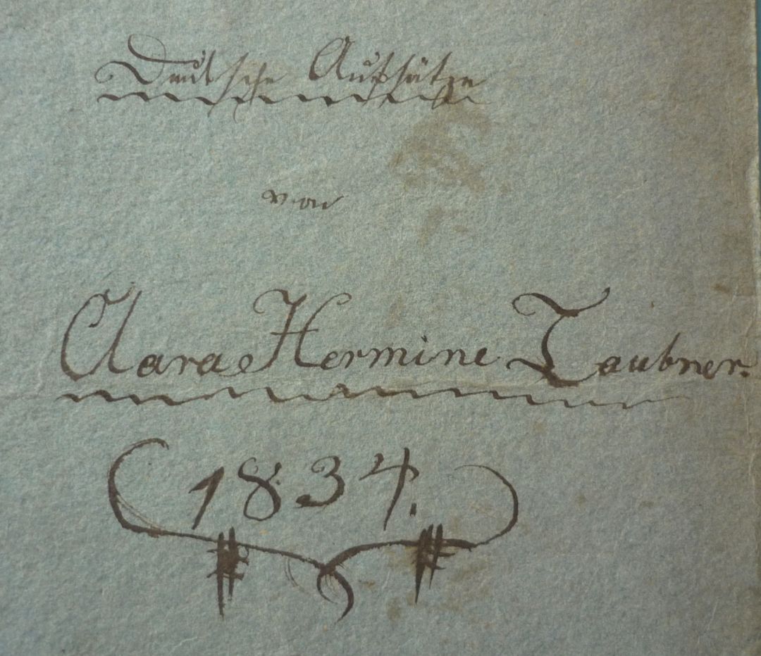 Aufsatzheft 1834 Aufsatzheft 1834