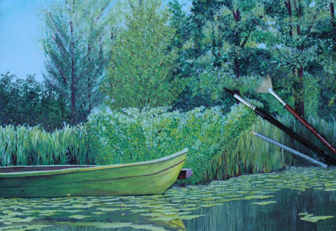 Acrylmalerei von Susanne Langeloh - Nach mehreren Semestern mit Anleitung und viel Fleiß auch außerhalb der Kurse.